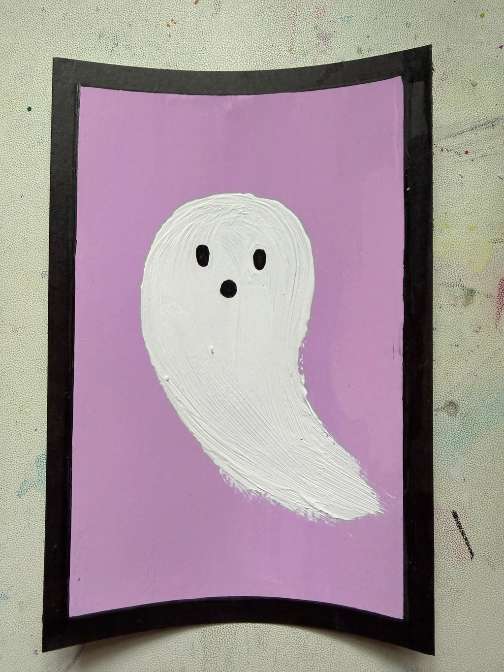 Little Ghosts | Original 4x6 Halloween Painting