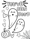 You’ve Been Boo’d | Printable Halloween Coloring Page